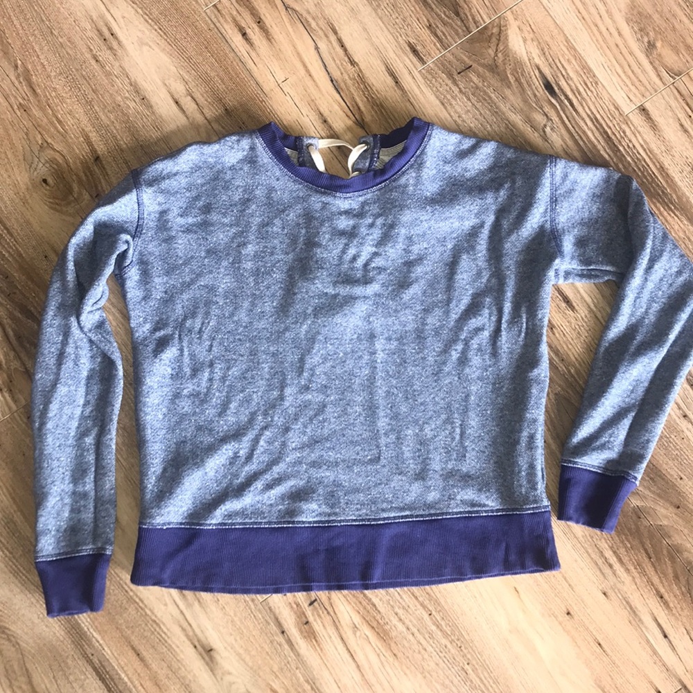 Victoria’s Secret lace-up back sweatshirt